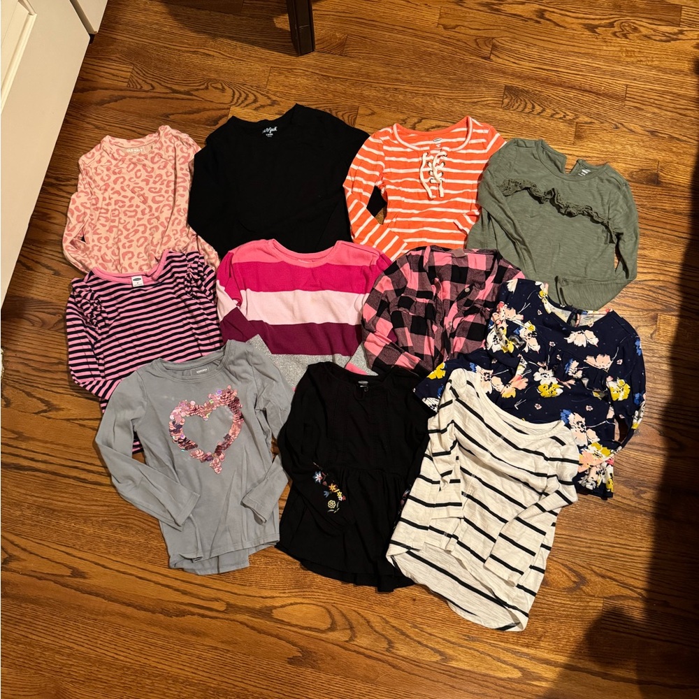 Girls long sleeve shirts bundle of 11